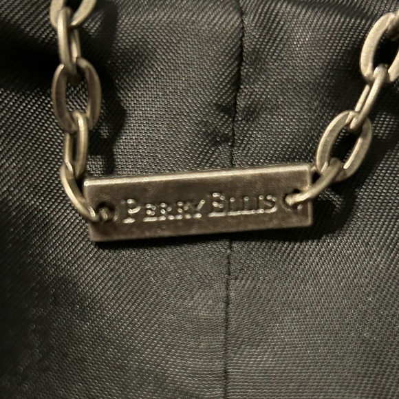 Perry Ellis Mens Classic Lamb Leather Black Jacket Size Large - Picture 4 of 4